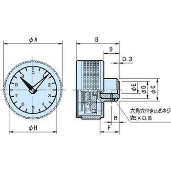 点击查看大图 DGK 拨盘烤架旋钮今尾株式会社DGK70L-1/20